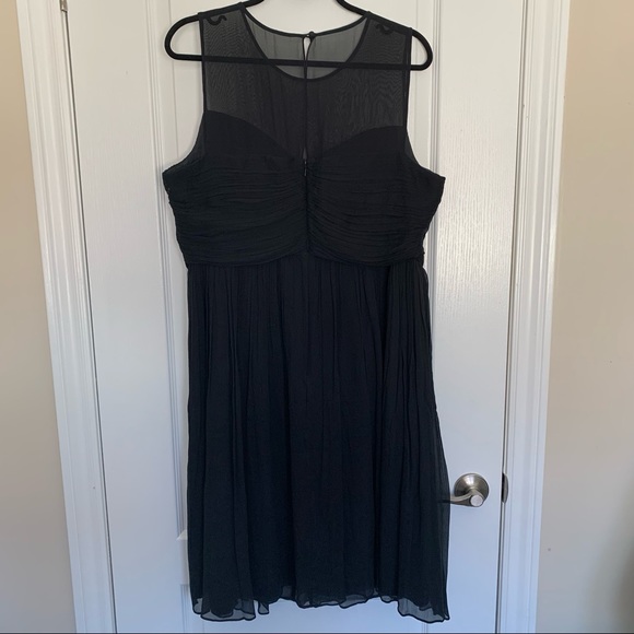J. Crew Silk Chiffon Clara Dress in Black (US 18) - Picture 4 of 7